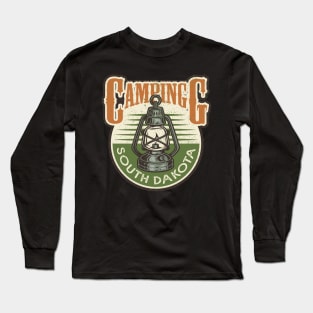 Camping Lantern South Dakota Long Sleeve T-Shirt